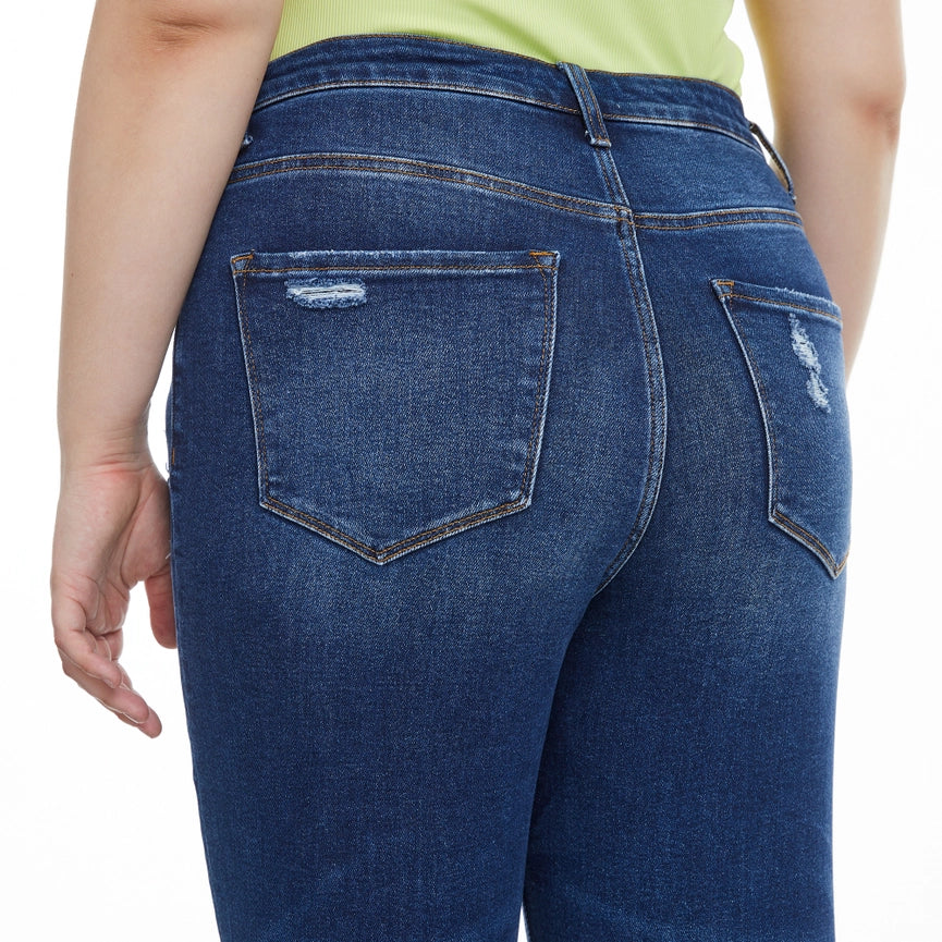 High Rise Mom Jeans with Finished Hem BLUEBELL-Jeans-BAYEAS-14w-BLUEBELL-Urbanheer
