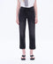 High Rise Mom Jeans with Rolled Hem IRON BLACK-Jeans-BAYEAS-24-IRON BLACK-Urbanheer