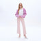 High Rise Wide Leg Twill Pants with Finished Hem PEACH PINK-Jeans-BAYEAS-24-PEACH PINK-Urbanheer