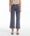 High Rise Wide Leg Twill Pants(Raw Hem,Button Fly) GRAPHITE-Pants-BAYEAS-26-GRAPHITE-Urbanheer