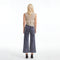 High Rise Wide Leg Twill Pants(Raw Hem,Button Fly) GRAPHITE-Pants-BAYEAS-26-GRAPHITE-Urbanheer