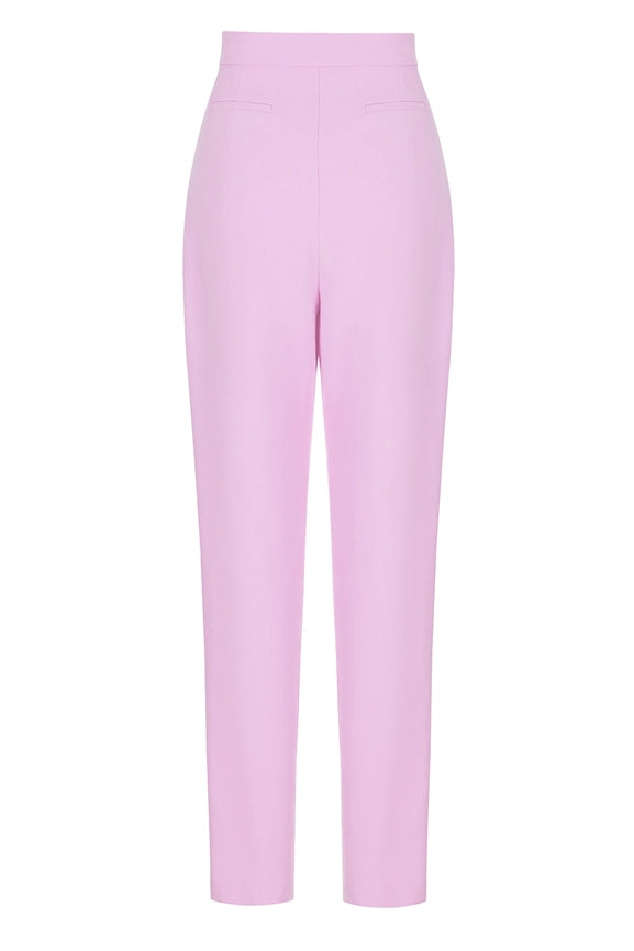 High Waist Carrot Pants-Pants-NOCTURNE-L-Pink-Urbanheer
