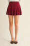 High-Waist Paneled Flare Mini Skirt