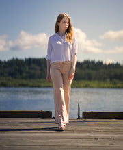 High Waist Signature Pants Beige