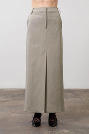 High Waist Split Maxi Skirt-Skirts-Moon River-XS-SAGE-Urbanheer