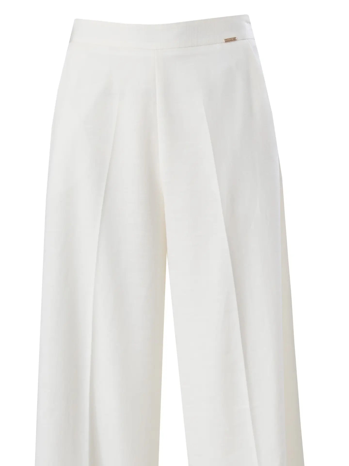 High-Waisted Cotton-Blend Culotte Trousers