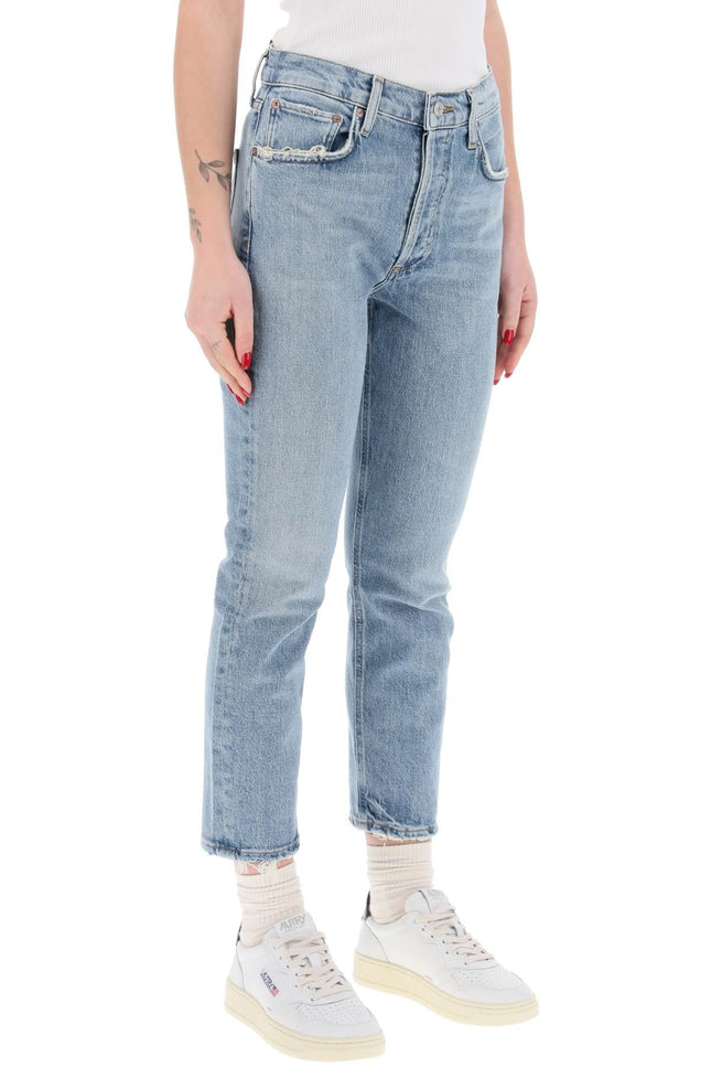 High-Waisted Straight Cropped Jeans In The