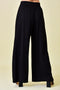 High Waisted Wide Leg Relaxed Fit Lounge Pants Black-Pants-Fore Collection-S-Urbanheer