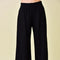 High Waisted Wide Leg Relaxed Fit Lounge Pants Black-Pants-Fore Collection-S-Urbanheer