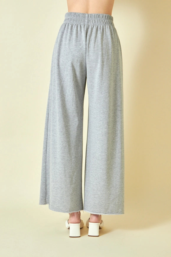 High Waisted Wide Leg Relaxed Fit Lounge Pants H. Grey-Pants-Fore Collection-S-Urbanheer