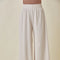 High Waisted Wide Leg Relaxed Fit Lounge Pants Seashell-Pants-Fore Collection-S-Urbanheer