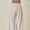 High Waisted Wide Leg Relaxed Fit Lounge Pants Seashell-Pants-Fore Collection-S-Urbanheer