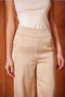 High-Waisted Wide Satin Pants