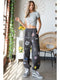 Hight Waist Multi Patches Jogger Pants CHARCOAL-Pants-JADE BY JANE-S-CHARCOAL-Urbanheer