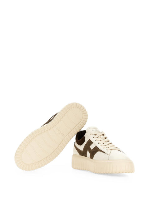 Hogan H-Stripes Leather Sneakers
