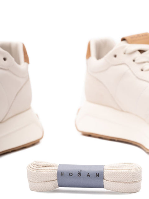 Hogan H641 Leather Sneakers.