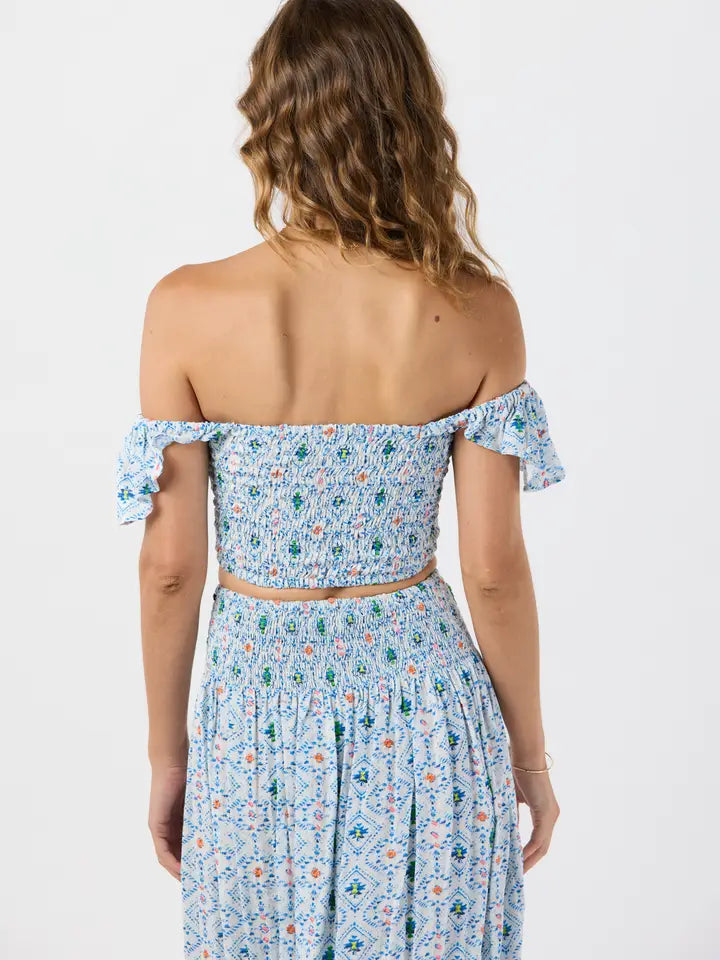 Hollie Crop Top Naturals Sedona Blue-Crop Tops-Tiare Hawaii-One Size-Sedona Blue-Urbanheer