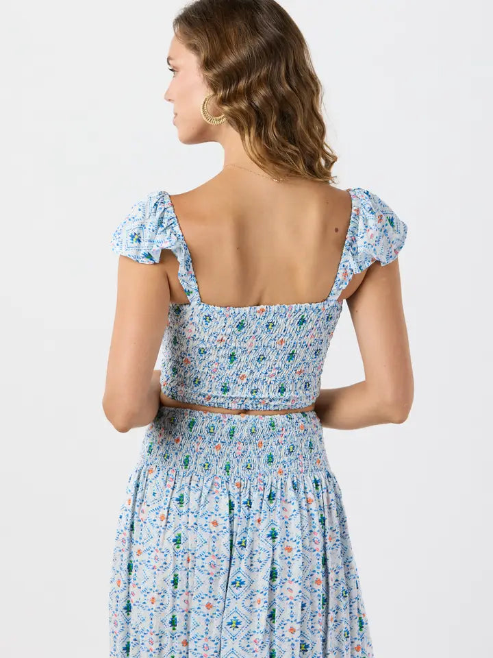 Hollie Crop Top Naturals Sedona Blue-Crop Tops-Tiare Hawaii-One Size-Sedona Blue-Urbanheer