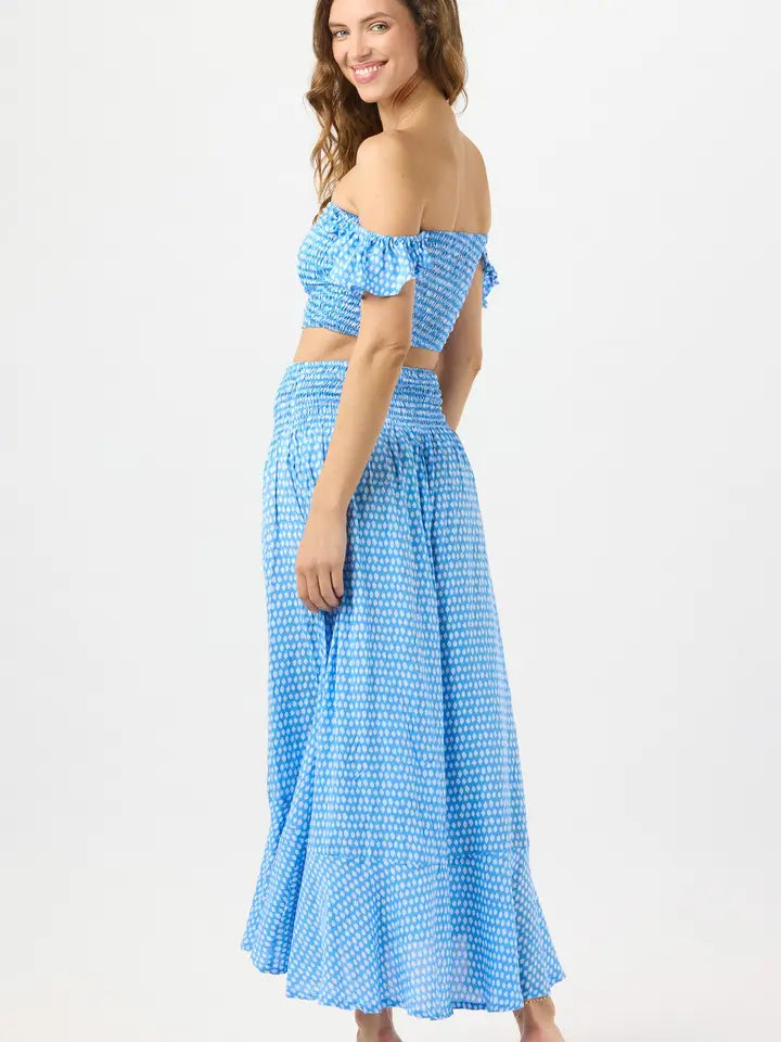 Hollie Crop Top Sleet Sky-Crop Tops-Tiare Hawaii-One Size-Sleet Sky-Urbanheer