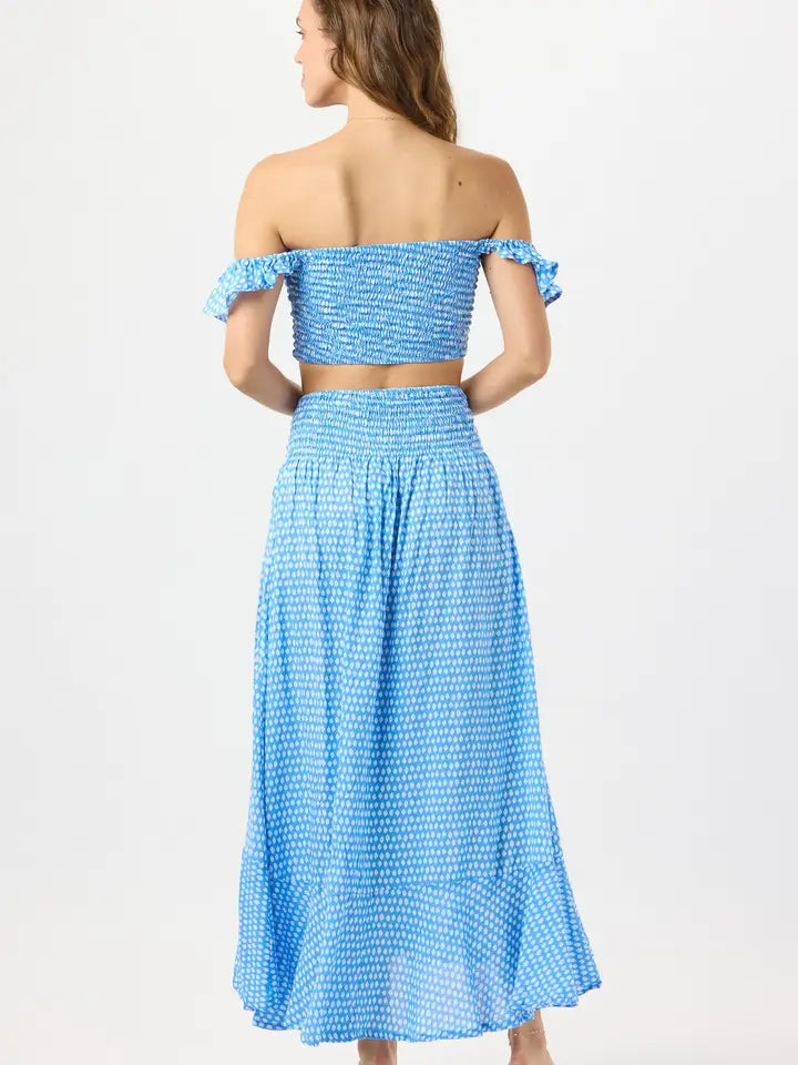 Hollie Crop Top Sleet Sky-Crop Tops-Tiare Hawaii-One Size-Sleet Sky-Urbanheer