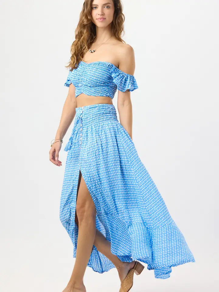 Hollie Crop Top Sleet Sky-Crop Tops-Tiare Hawaii-One Size-Sleet Sky-Urbanheer