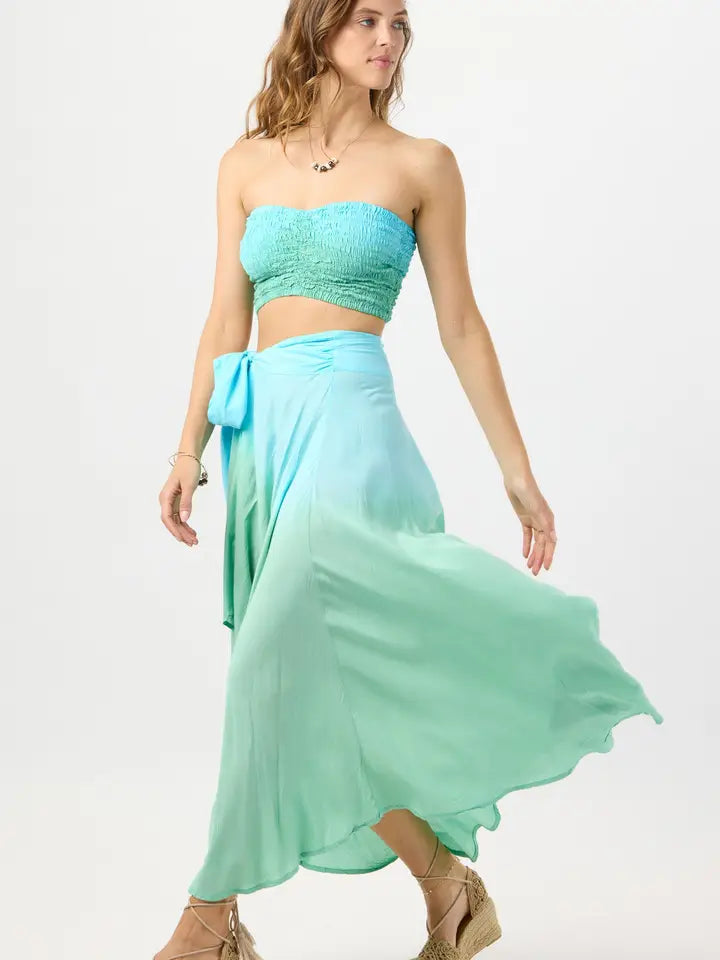 Hollie Crop Top Sleeveless Pool Ombre-Crop Tops-Tiare Hawaii-One Size-Pool Ombre-Urbanheer