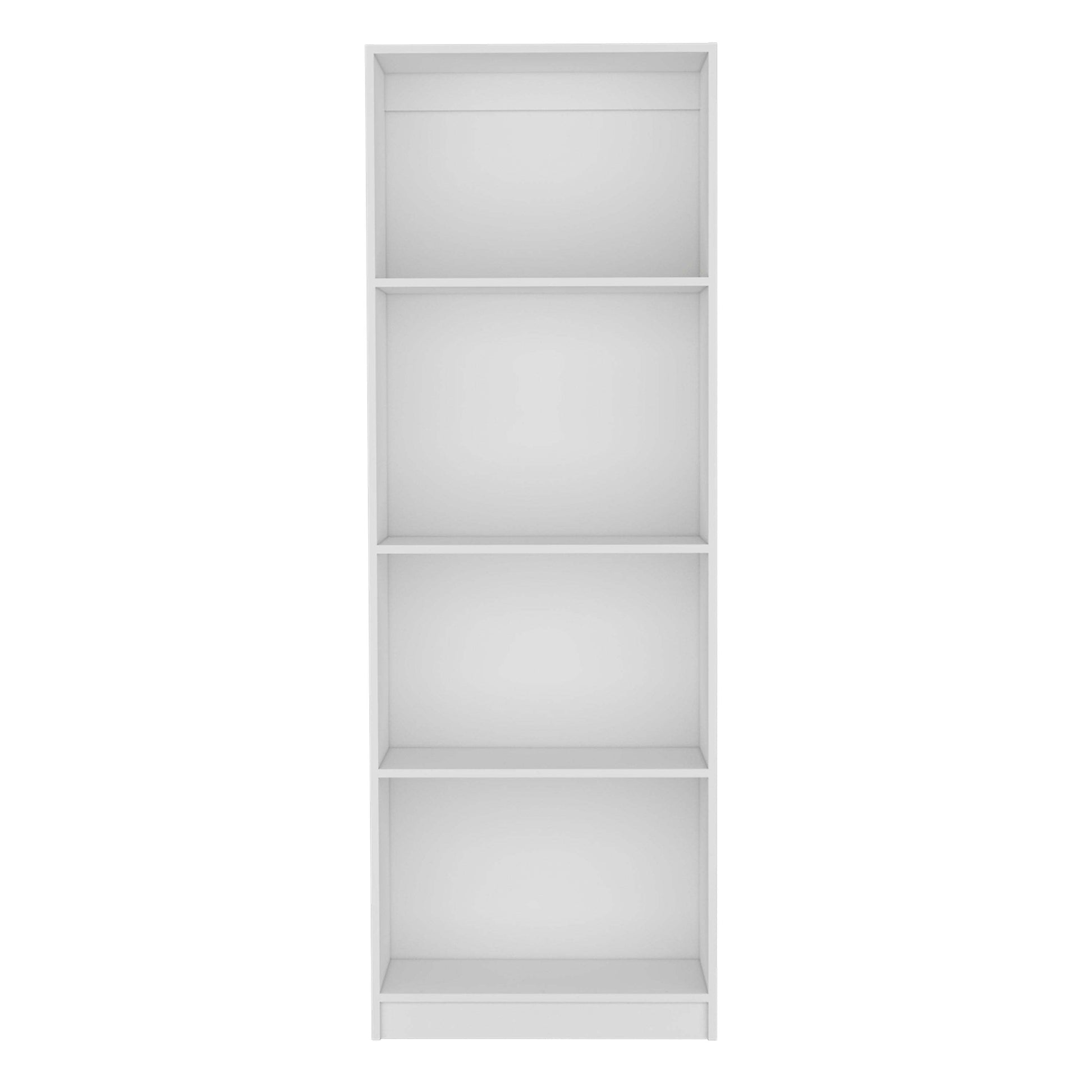 Home Bookcase with 4-Shelf Modern Display Unit for Books and Decor -White -Office-UH Decor-Default-Urbanheer