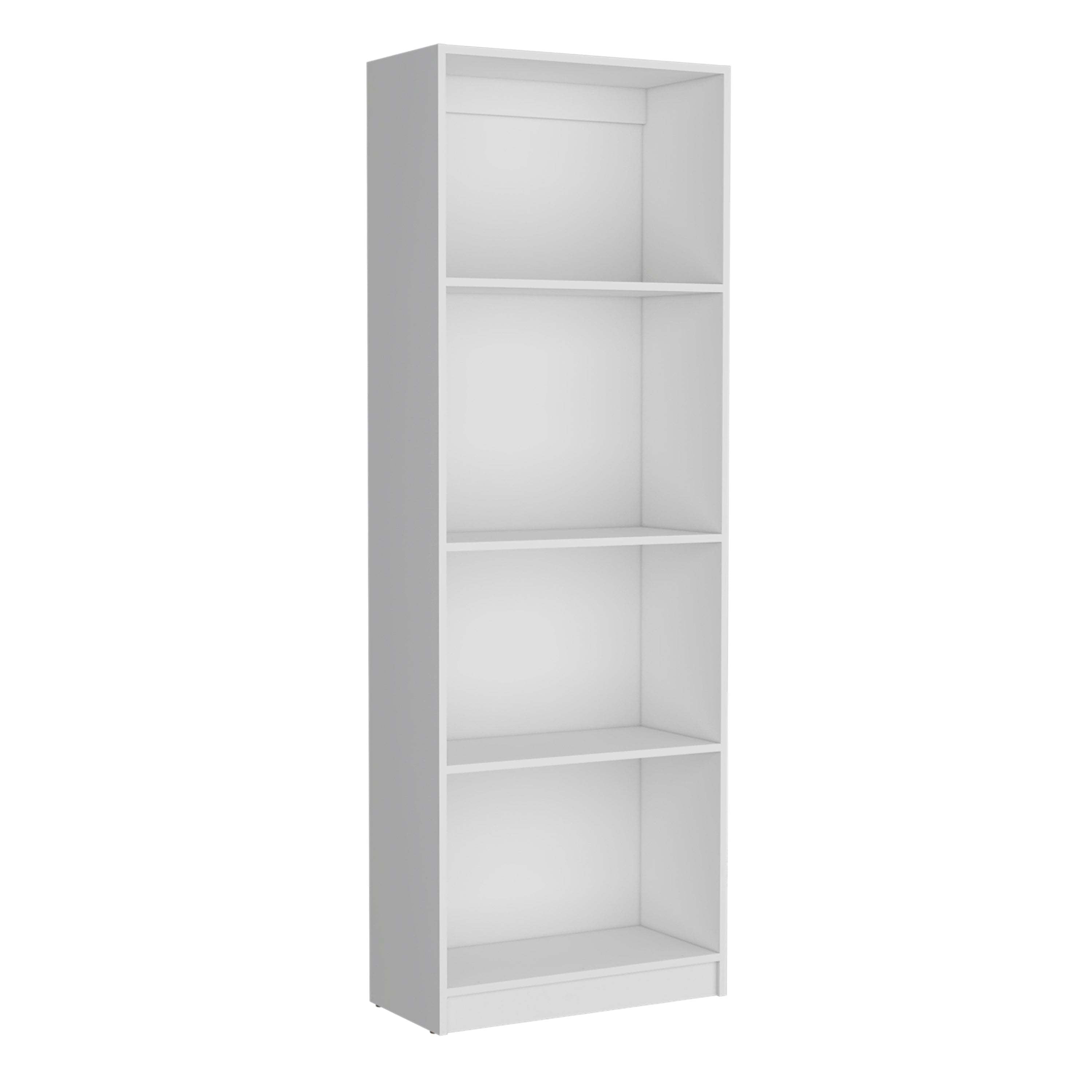 Home Bookcase with 4-Shelf Modern Display Unit for Books and Decor -White -Office-UH Decor-Default-Urbanheer