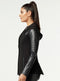 Hooded Blazer - Black-Blazer-Blanc Noir-XS-Black-Urbanheer