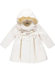 Hooded Jacket with Bows PEARL-Jacket-Piccola Speranza-6M-PEARL-Urbanheer