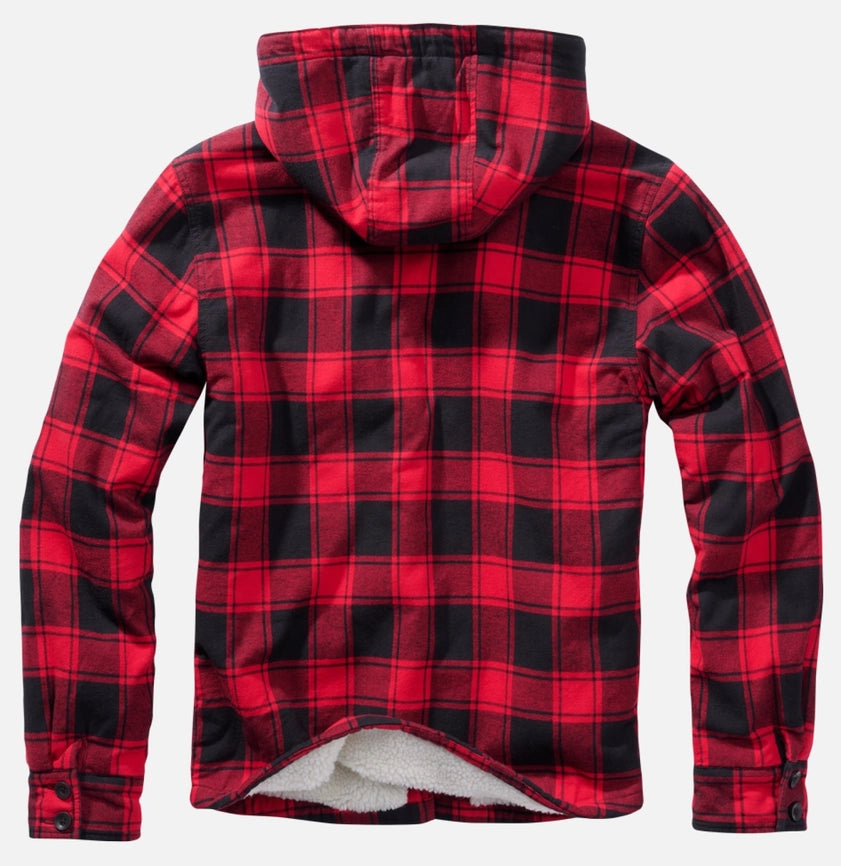 Hooded Lumber Jacket red-Jackets-Norvine-S-red-Urbanheer