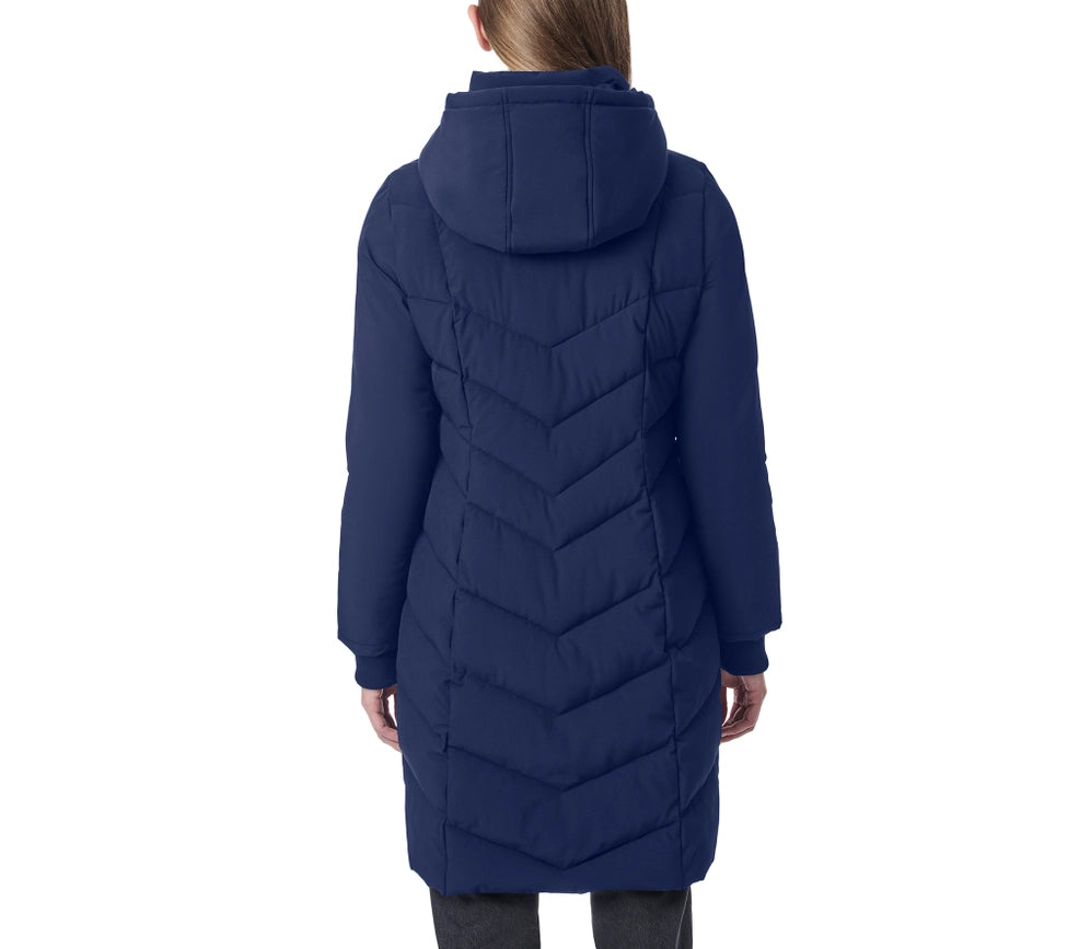 Hooded Walker Puffer Navy-Puffer Jackets-Bernardo-XS-Navy-Urbanheer
