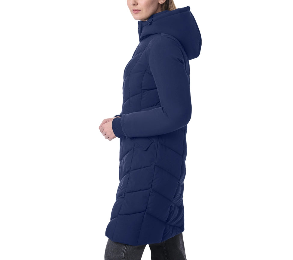 Hooded Walker Puffer Navy-Puffer Jackets-Bernardo-XS-Navy-Urbanheer