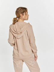 Hoodie with Embroidered Stars - Millie Hoodie BLUSH-Hoodie-Weekend Los Angeles-XS-BLUSH-Urbanheer