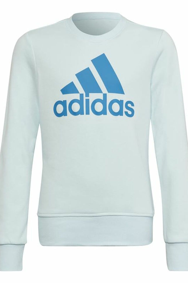 Hoodless Sweatshirt for Girls Adidas Essentials Light Blue-Toys | Fancy Dress > Babies and Children > Clothes and Footwear for Children-Adidas-Urbanheer
