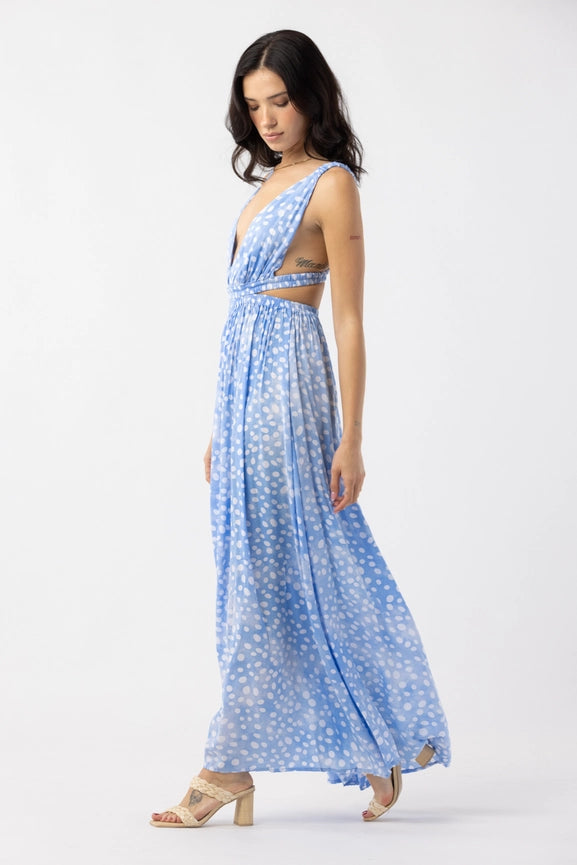 Hope Maxi Dress-Dress-Tiare Hawaii-One Size-Pebbles Chambray-Urbanheer