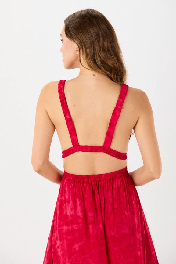 Hope Mini Dress-Dress-Tiare Hawaii-One Size-Marbled Crimson-Urbanheer