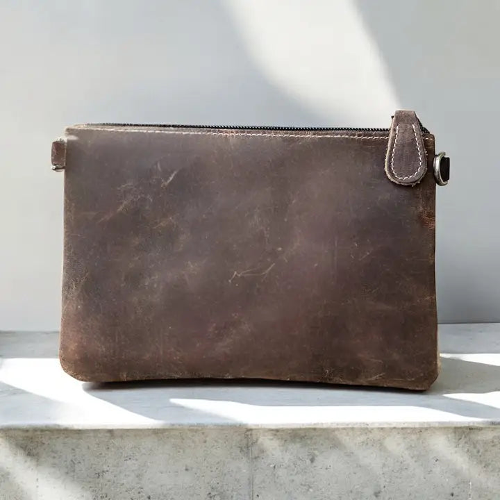 Horseshoe Fringe Cowhide & Leather Crossbody Bag-Bag-Western Linens-5.5x8”-Urbanheer