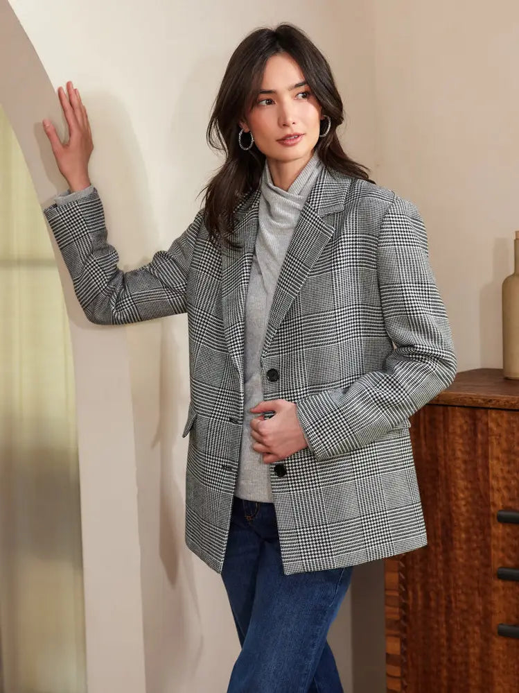 Houndstooth Blazer