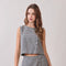 Houndstooth Wrap Front Design Mini Skort