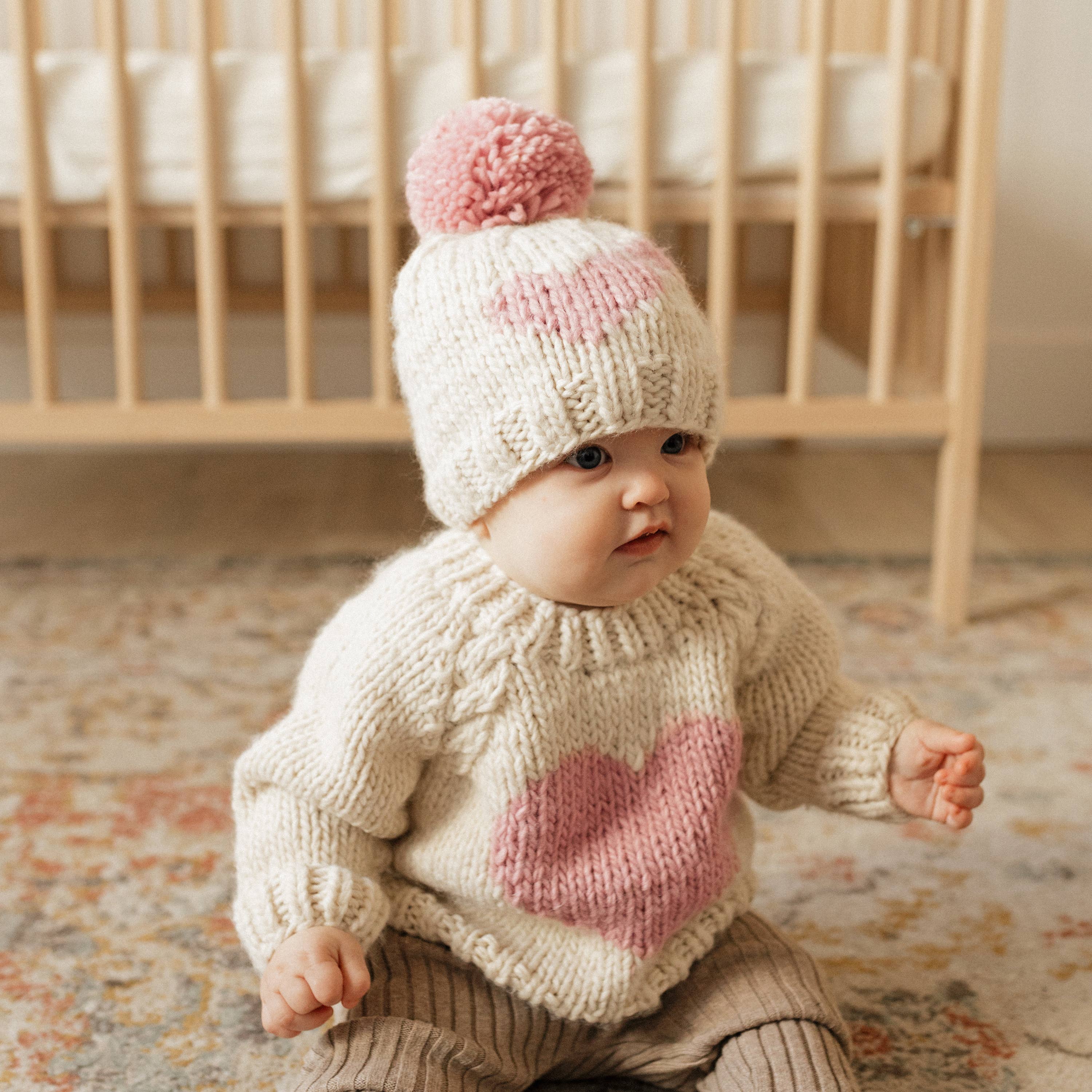Huggalugs - Sweetheart Crew Neck Sweater Baby & Toddler: 18-24 months