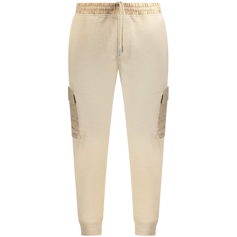 Hugo Boss Beige Cotton Men's Jogger Trouser