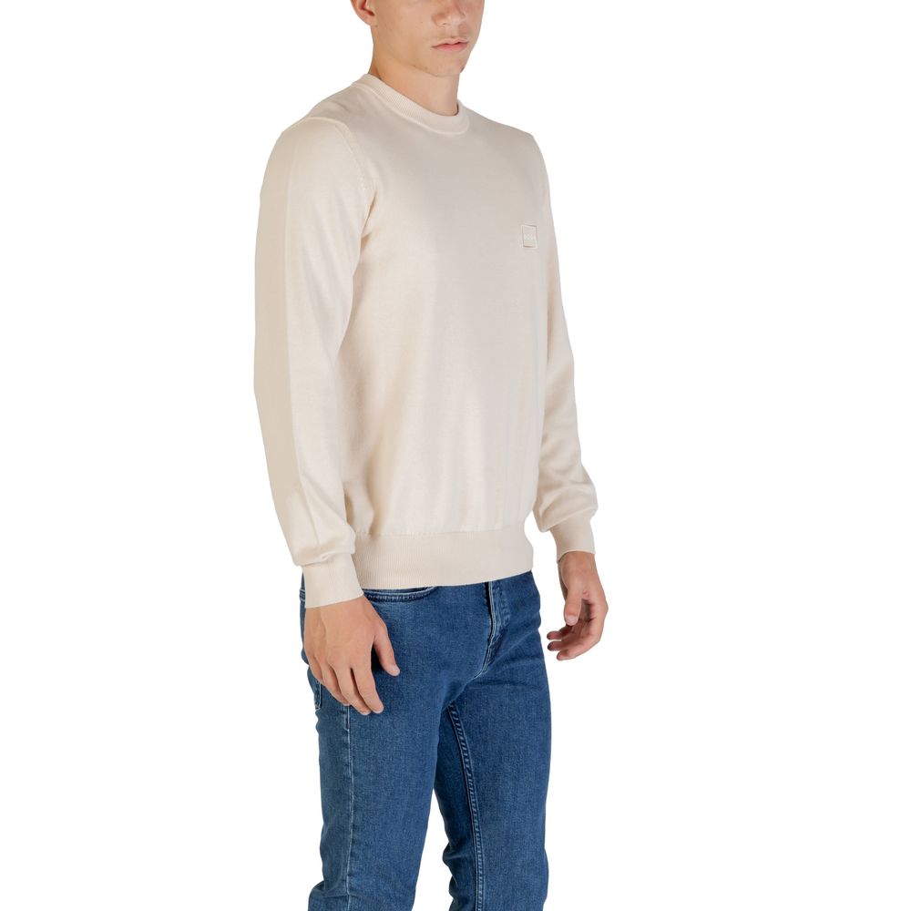 Hugo Boss Beige Cotton Sweatshirt