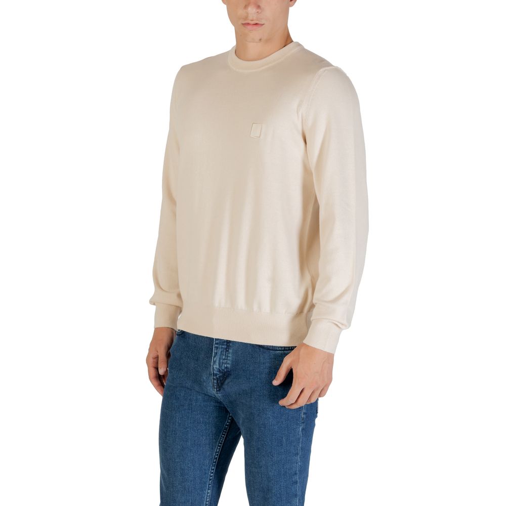 Hugo Boss Beige Cotton Sweatshirt