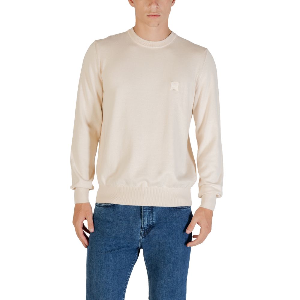 Hugo Boss Beige Cotton Sweatshirt