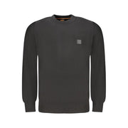 Hugo Boss Black Cotton Men Sweater