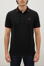 Hugo Boss Black/Red Cotton Polo Shirt
