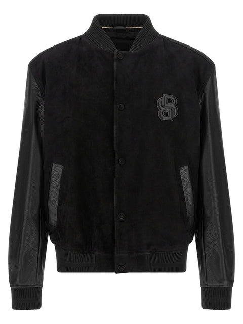 Hugo Boss Leather Bomber Jacket