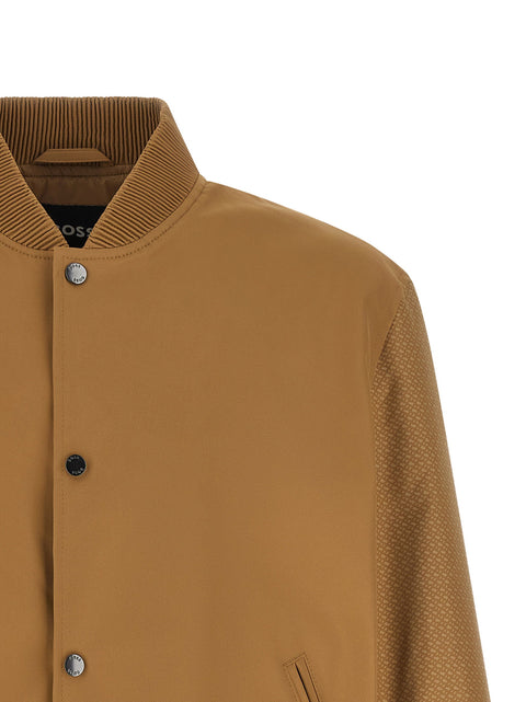 Hugo Boss Monogram Sleeve Bomber Jacket