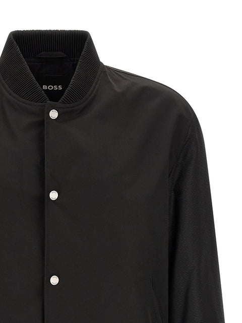 Hugo Boss Monogram Sleeve Bomber Jacket
